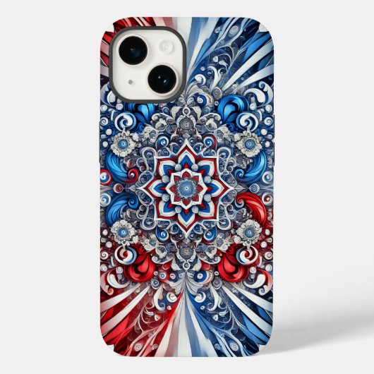 Apple iPhone 14 Hoesje-Mate Franse kleuren Case-Mate iPhone Case (Achterkant)