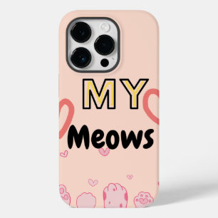 Apple iphone 14pro coque pattes kitty