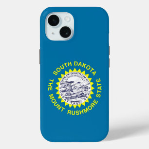 Apple iPhone 15 Case-Mate met vlag van South Dakot