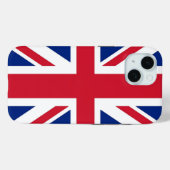 Apple iPhone 15 Case-Mate with United Kingdom flag Case (Achterkant (horizontaal))