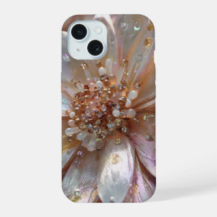 Apple iPhone 15 Crystal Bloemendesign Hoesje