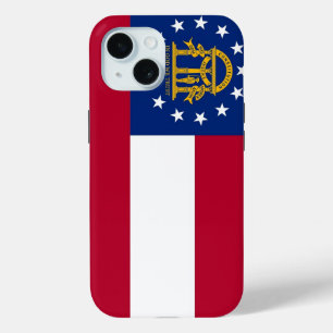 Apple iPhone 15 Hoesje-Mate met vlag van Georgië