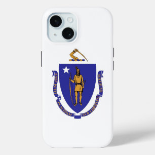 Apple iPhone 15 Hoesje-Mate met vlag van Massachus
