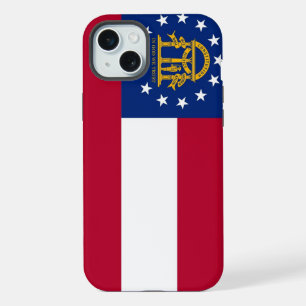 Apple iPhone 15 Plus Coque-Mate, drapeau de Géorgi