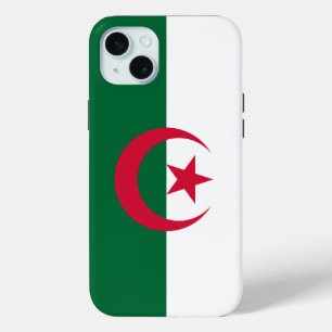 Apple iPhone 15 Plus Hoesje, vlag van Algerije Mini Hoesje