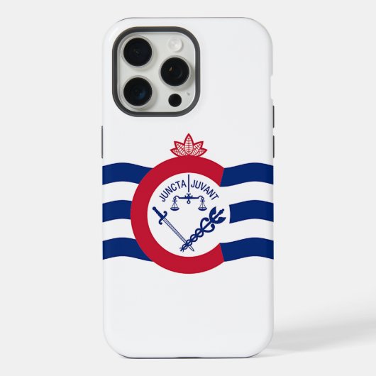 Apple iPhone 15 Pro Max Coque, drapeau Cincinnati (Verso)