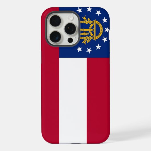 Apple iPhone 15 Pro Max Coque, drapeau de Géorgie (Verso)