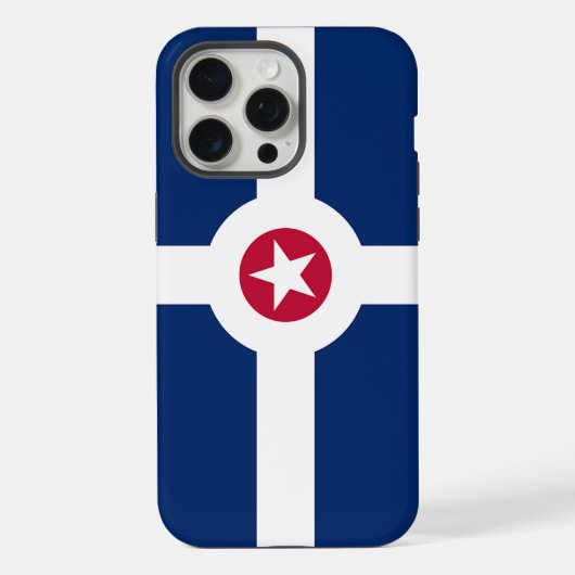 Apple iPhone 15 Pro Max Coque, drapeau d'Indianapo (Verso)
