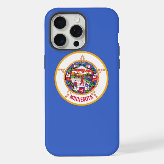 Apple iPhone 15 Pro Max Coque, drapeau du Minnesot (Verso)