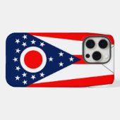 Apple iPhone 15 Pro Max Coque, Ohio State Flag (Verso Horizontal)