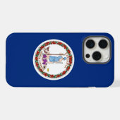 Apple iPhone 15 Pro Max, drapeau de l'État de Virg (Verso Horizontal)