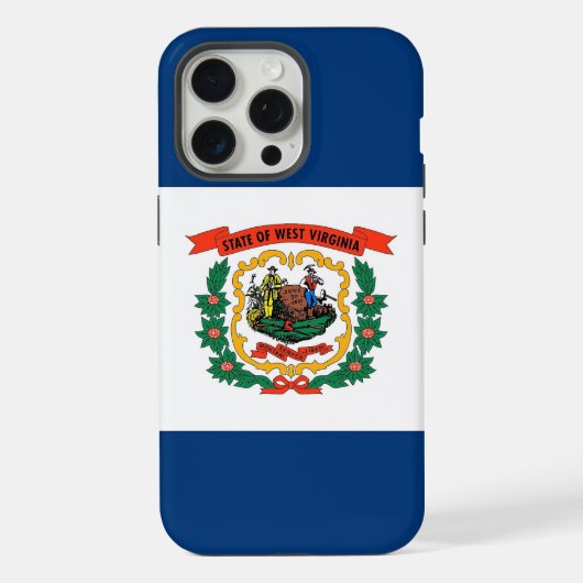 Apple iPhone 15 Pro Max, drapeau de Virginie-Occid (Verso)