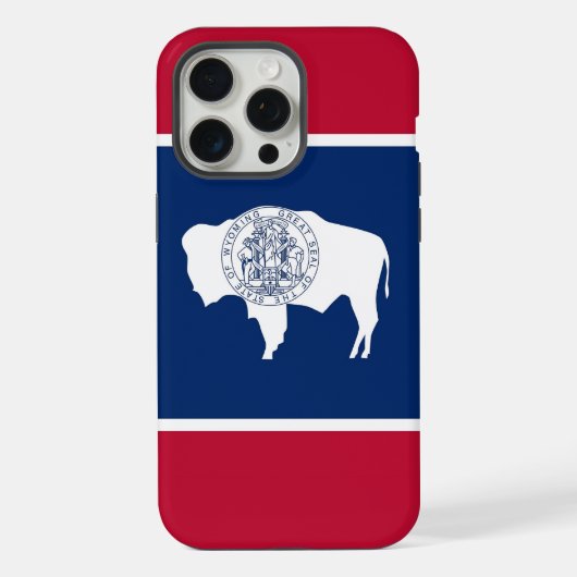Apple iPhone 15 Pro Max, drapeau du Wyoming (Verso)