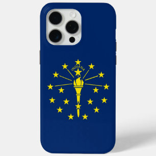 Apple iPhone 15 Pro Max Hoesje, Indiana vlag Hoesje