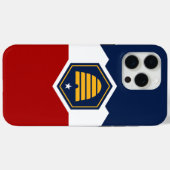 Apple iPhone 15 Pro Max, Utah nieuwe vlag Case-Mate iPhone Case (Achterkant (horizontaal))