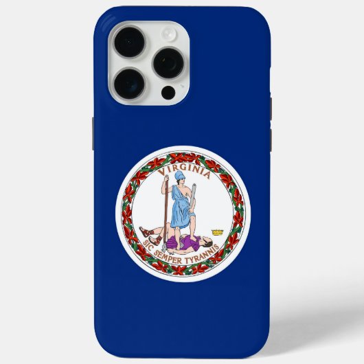 Apple iPhone 15 Pro Max, vlag van Virginia Case-Mate iPhone Case (Achterkant)