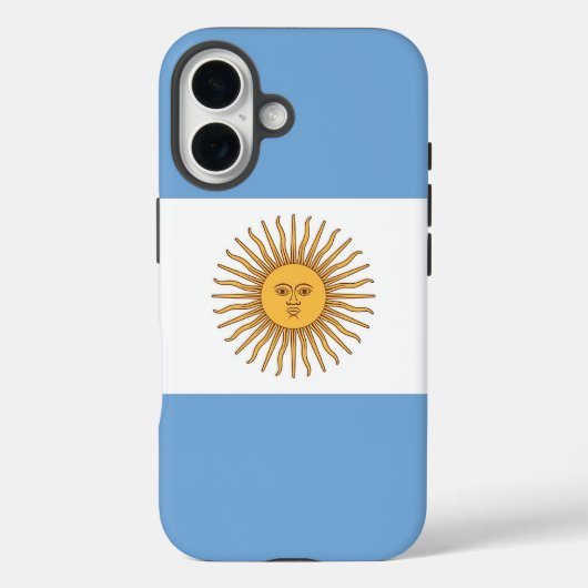 Apple iPhone 16 Case-Mate met de vlag van Argentin Case (Achterkant)