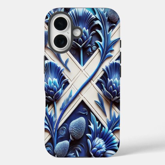 Apple iPhone 16 Case-Mate met Schotse distels Case (Achterkant)