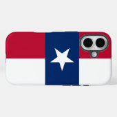 Apple iPhone 16 Case-Mate met Texas vlag Case (Achterkant (horizontaal))