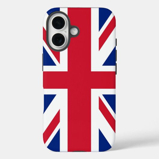 Apple iPhone 16 Case-Mate with United Kingdom flag Case (Achterkant)
