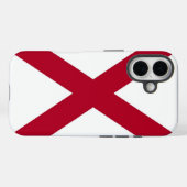 Apple iPhone 16 Hoesje-Mate met Alabama-vlag Case-Mate iPhone Case (Achterkant (horizontaal))