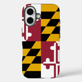 Apple iPhone 16 Hoesje-Mate met Maryland-vlag iPhone 16 Hoesje