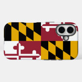 Apple iPhone 16 Hoesje-Mate met Maryland-vlag Case-Mate iPhone Case (Achterkant (horizontaal))