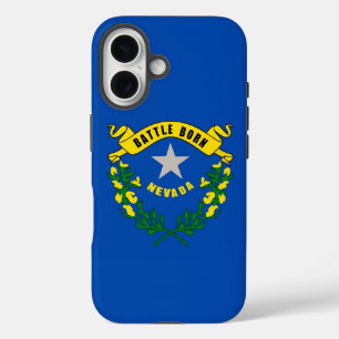 Apple iPhone 16 Hoesje-Mate met vlag van Nevada Hoesje