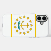 Apple iPhone 16 Plus Case-Mate Rhode Island-vlag Case (Achterkant (horizontaal))