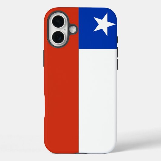 Apple iPhone 16 Plus Mate, Chileense vlag Case-Mate iPhone Case (Achterkant)