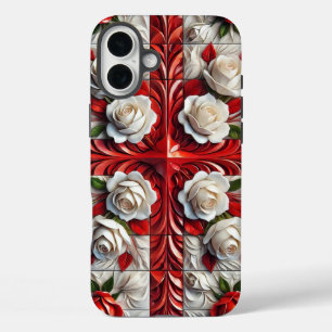 Apple iPhone 16 Plus Mate, Engelse vlag kleuren Hoesje
