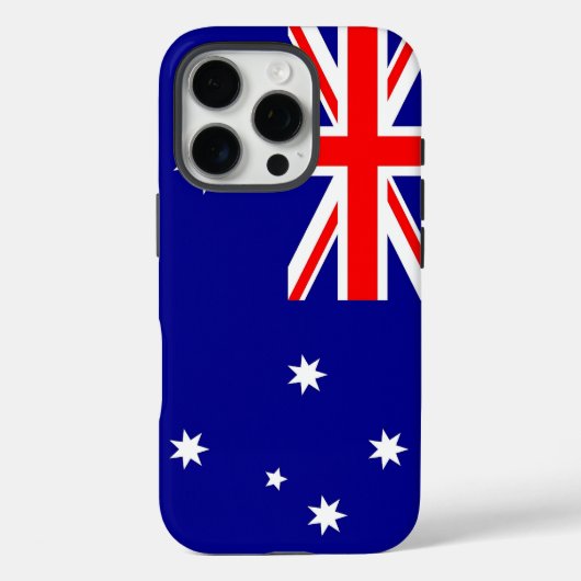 Apple iPhone 16 Pro Case-Mate, Australische vlag Case-Mate iPhone Case (Achterkant)