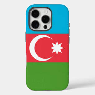 Apple iPhone 16 Pro Case-Mate, vlag van Azerbeidzj Hoesje