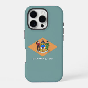 Apple iPhone 16 Pro Case-Mate, vlag van Delaware Hoesje