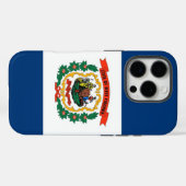 Apple iPhone 16 Pro Hoesje, West Virginia vlag Case-Mate iPhone Case (Achterkant (horizontaal))
