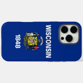 Apple iPhone 16 Pro Max, Wisconsin flag Case-Mate iPhone Case (Achterkant (horizontaal))