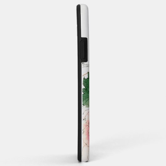 APPLE iPhone / coque ipad JAPONAIS PEONY INITIAL (Dos/Droite)