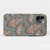 Apple iPhone hoesje met eikenbladeren (Achterkant (horizontaal))