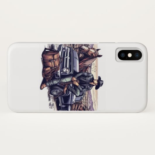 Apple IPhone Personnaliser Coque Cowboy avec un Pi (Dos (Horizontal))