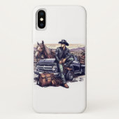 Apple IPhone Personnaliser Coque Cowboy avec un Pi (Dos)