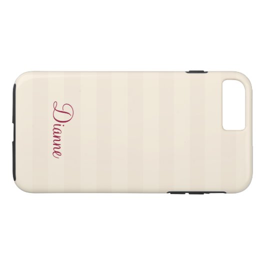 Apple iPhone Protective Coque avec nom (Dos (Horizontal))