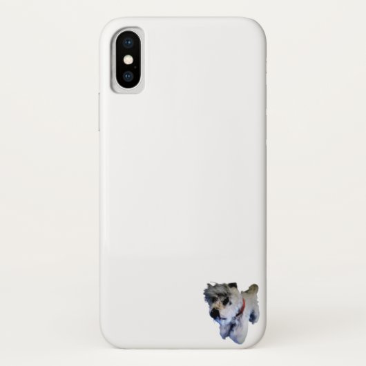 APPLE iPHONE X COQUE PETIT CHIEN CONCEPTION (Dos)