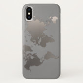 Apple iPhone X Coque World Map Voyage d'affaires g (Dos)
