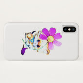 APPLE iPHONE X HOESJE KLEINE KAT STIJL ONTWERP (Achterkant (horizontaal))