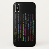 Apple iPhone X Hoesje Telefoon Case Resoluties Cit (Achterkant)