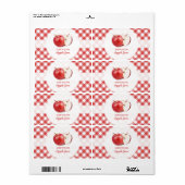 Apple Jam Jelly of Appelmoes etiketten (Full Sheet)