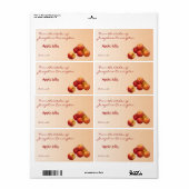 Apple Jelly Canning Labels (Full Sheet)