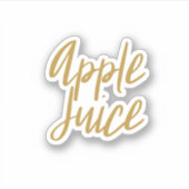 Apple Juice Storage Sticker (Voorkant)