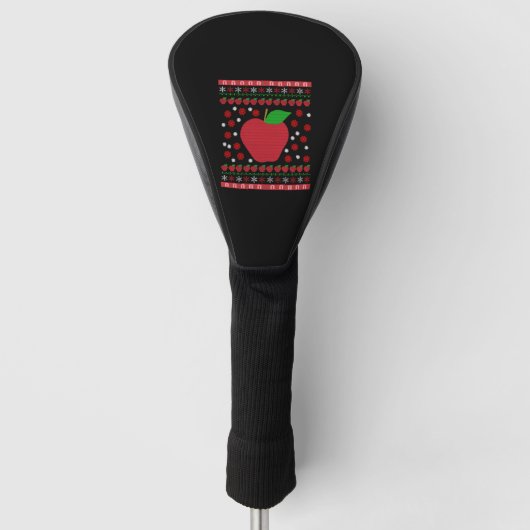 Apple Kerstmis Golfheadcover (Voorkant)