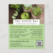 Apple & komkommer, Juice Bar Adverteren Flyer (Voorkant)